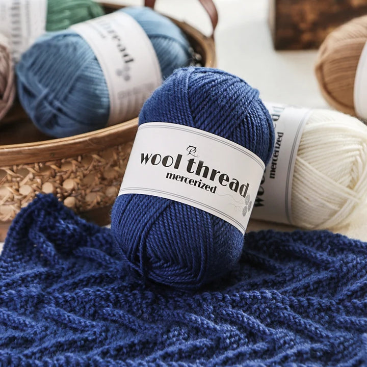 300g 100% Pure Wool Yarn (6 Pieces) – Soft Warm Knitting Yarn for Sweaters, Hats, Scarves & Winter DIY Projects