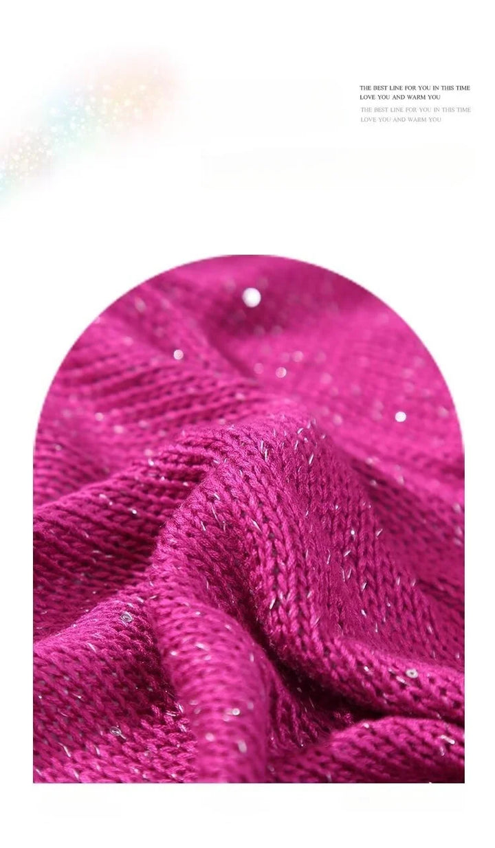 150g Bamboo Fiber & Linen Yarn with Sequins (3 Pieces) – Medium-Fine Yarn for Sweaters, Hats, Gloves & DIY Crafts