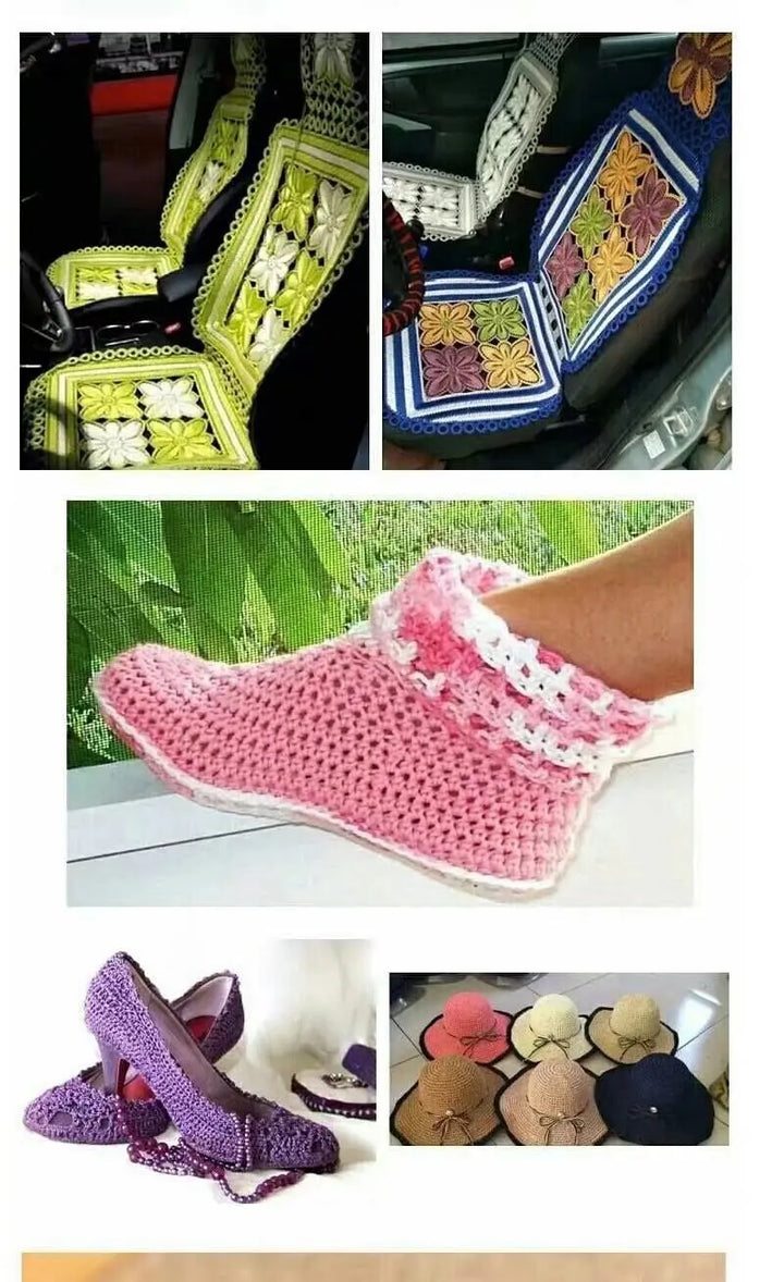 300g Summer Crochet Yarn – Handmade DIY Yarn for Hats, Bags & Home Accessories (3 Pieces/Pack)