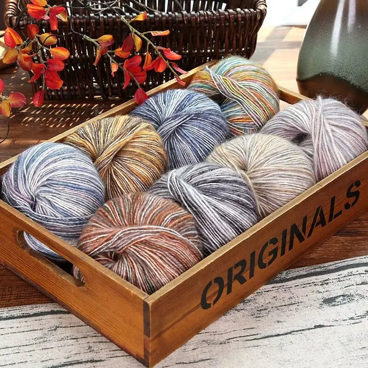 150g Camouflage Cotton Yarn – Medium-Thick Combed Yarn for Knitting & Crochet (3 Pieces/Pack)