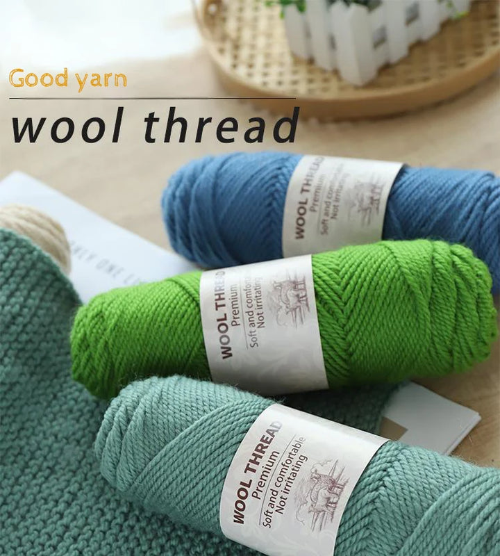 500g Thick Alpaca Wool Yarn – 245 Needle Knitting Yarn for Sweaters, Jackets & Accessories