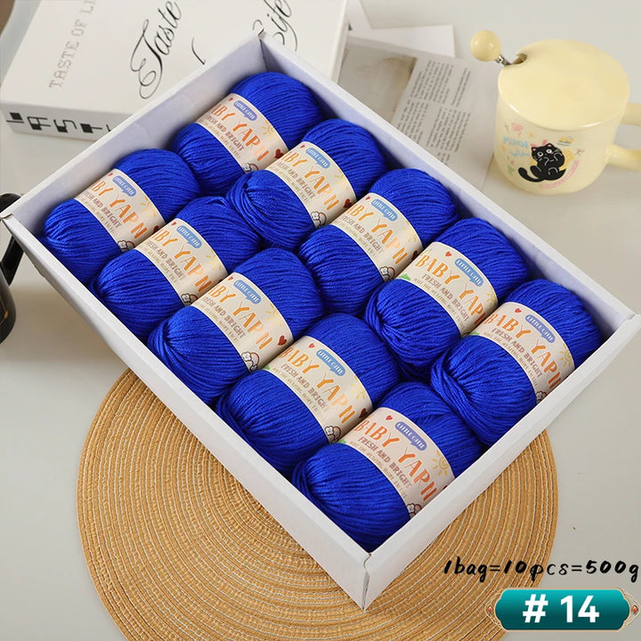Soft Wool Blended 6-Strand Yarn – Skin-Friendly Knitting Yarn for Sweaters & Crafts