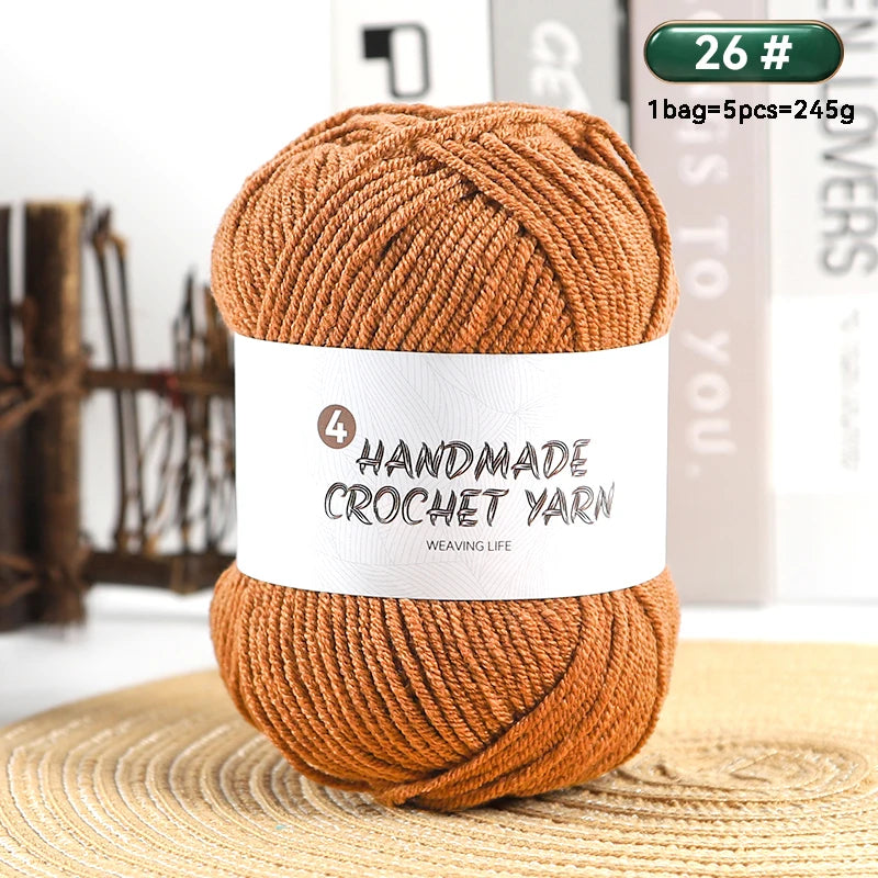 High-Quality 4-Ply Acrylic Yarn – Soft & Lightweight Knitting Yarn for Sweaters, Scarves, Coats, Gloves & DIY Crafts