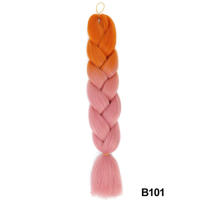 Synthetic 24 Inch 100g Ombre Jumbo Braiding Hair – Kanekalon Twist Extensions
