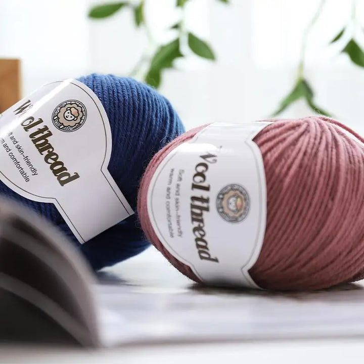 500g Fine Wool Knitting Yarn – Soft Handmade Yarn for Sweaters, Scarves, Hats & DIY Crafts (10 Skeins)