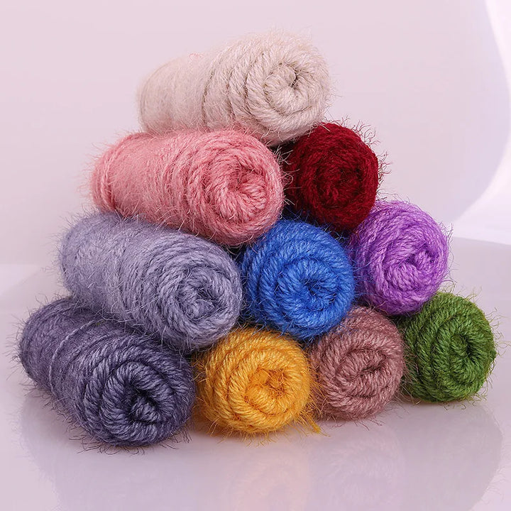 500g Soft Fluffy Bulky Yarn (5 Pack) – Hand-Knitting Yarn for Sweaters, Scarves, Coats & DIY Crafts