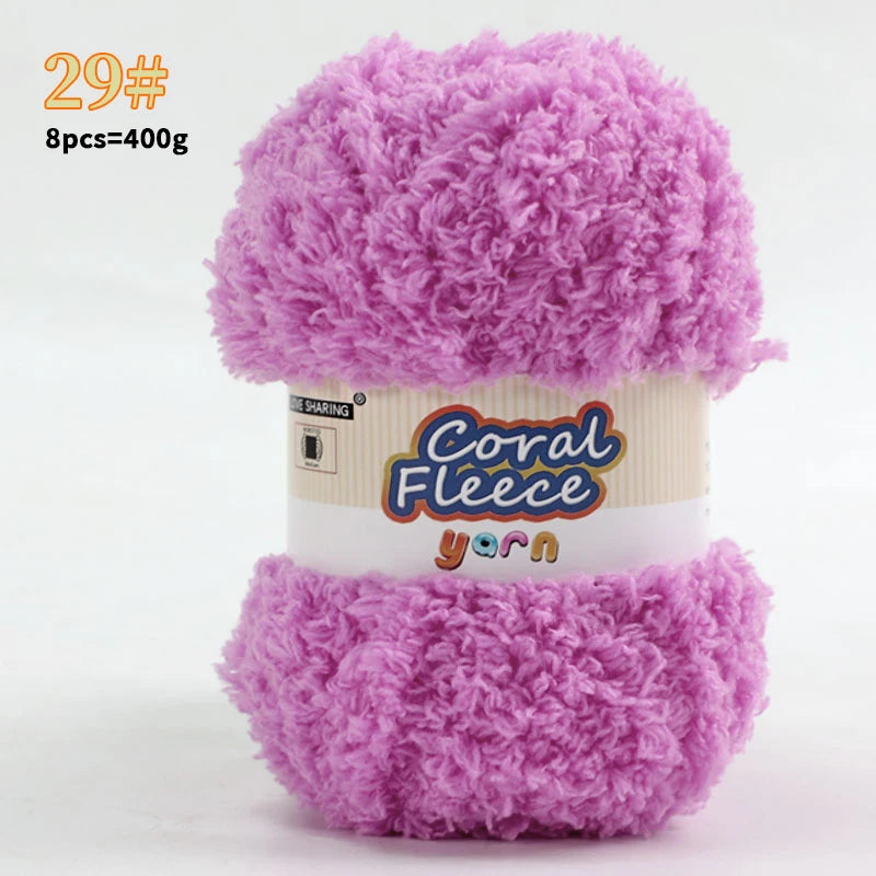 Soft Coral Yarn – Fluffy, Skin-Friendly Knitting Yarn for Sweaters, Scarves & DIY Winter Wearables