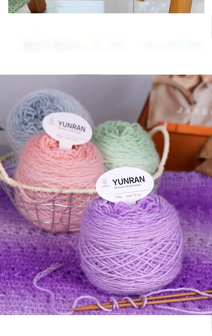 190g Gradient Dyed Medium-Thick Yarn – Soft Knitting Yarn for Sweaters, Shawls, Scarves & DIY Crafts