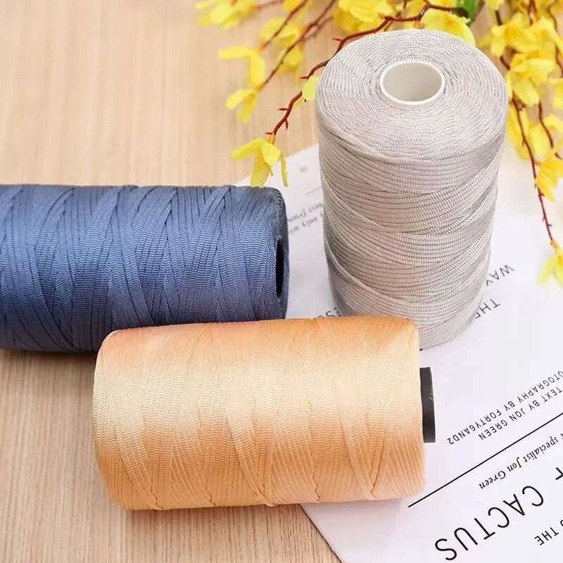 250g Lightweight Flat Ribbon Yarn – Hollow Crochet Yarn for Summer Hats, Bags & DIY Crafts