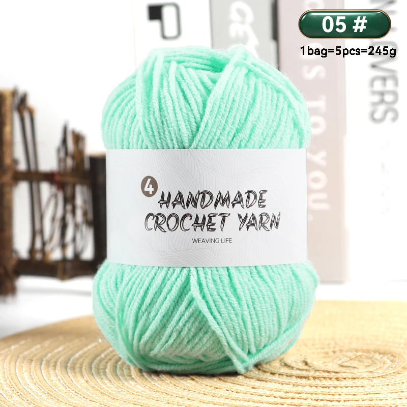 High-Quality 4-Ply Acrylic Yarn – Soft & Lightweight Knitting Yarn for Sweaters, Scarves, Coats, Gloves & DIY Crafts