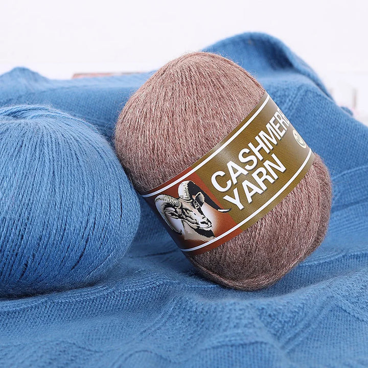 Cashmere Knitting Yarn Balls (6 Pack) – Soft Luxury Yarn for Sweaters, Hats, Scarves & DIY Crafts