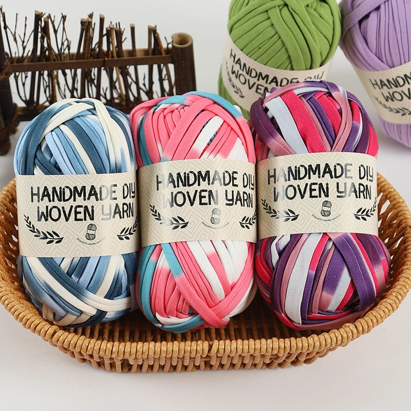 High-Quality Polyester Fabric Yarn – High-Elastic Yarn for Bags, Slippers & DIY Handmade Crafts