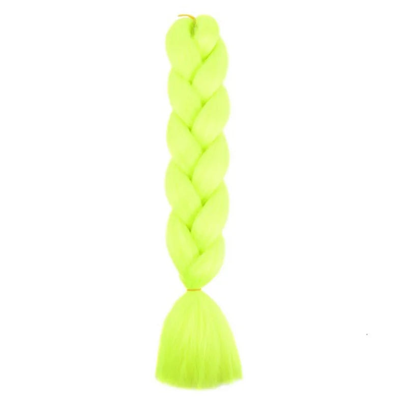 24 Inch Synthetic Jumbo Braiding Hair – Yaki Straight Box Braid Extensions for Dreadlocks & Twists