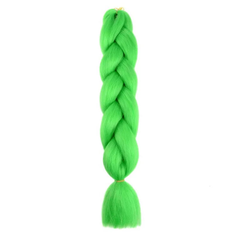 24 Inch Synthetic Jumbo Braiding Hair – Yaki Straight Box Braid Extensions for Dreadlocks & Twists