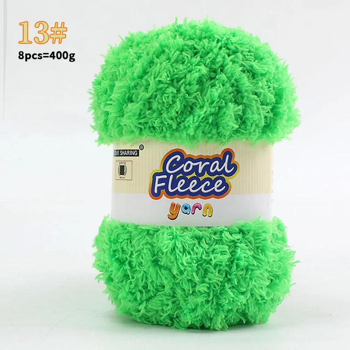 Soft Coral Yarn – Fluffy, Skin-Friendly Knitting Yarn for Sweaters, Scarves & DIY Winter Wearables