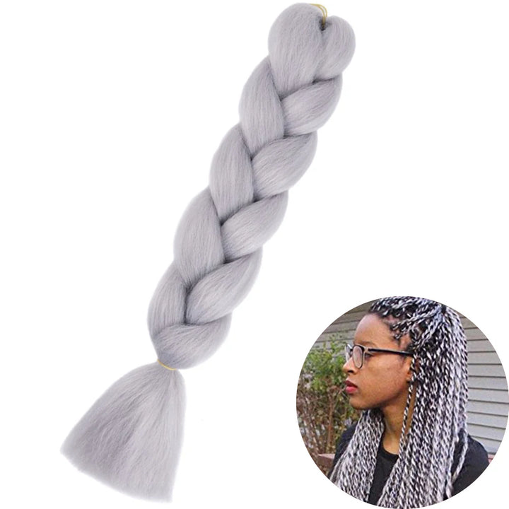 24” Synthetic Yaki Braids – Kanekalon Ombre Jumbo Braiding Hair Extensions 22