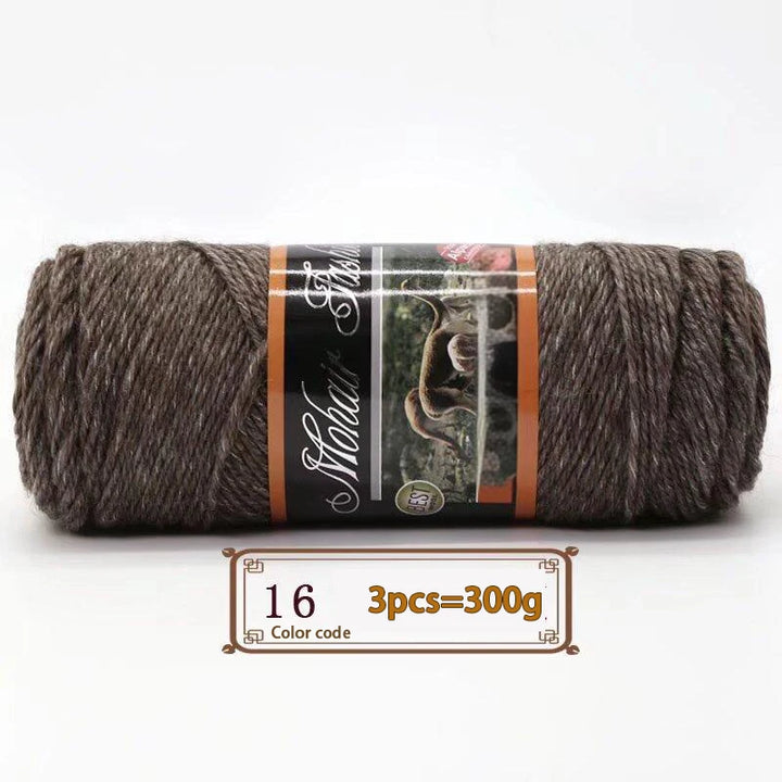 300g Colorful Mohair Alpaca Yarn – Soft Knitting Yarn for Sweaters, Scarves, Hats & DIY Crafts