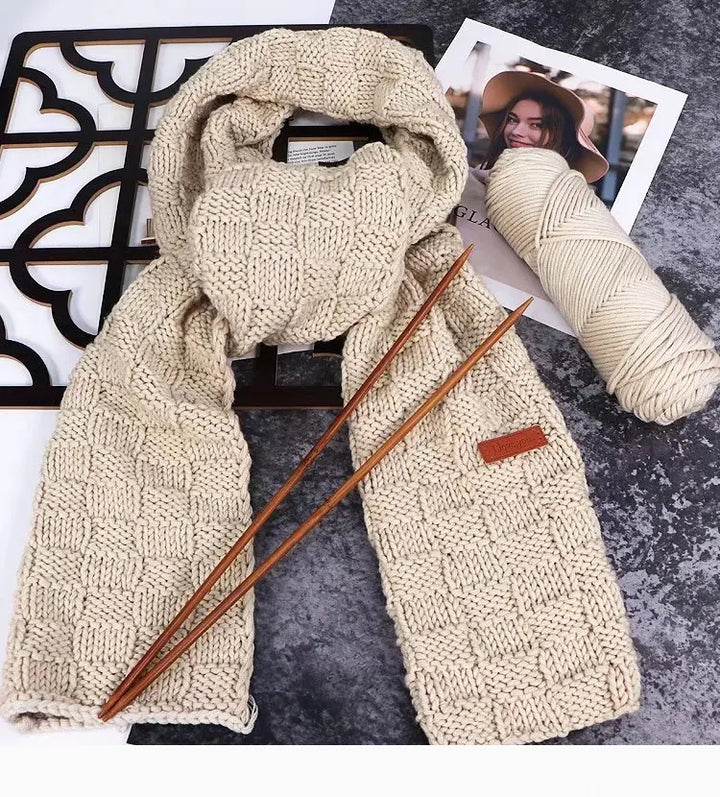 5PCS Valentine’s Milk Cotton Yarn Set – Soft Thick Knitting Yarn for DIY Scarves, Hats & Handmade Crafts