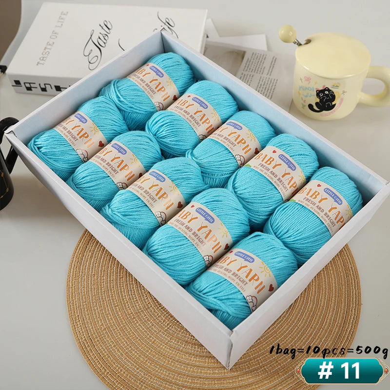 Soft Wool Blended 6-Strand Yarn – Skin-Friendly Knitting Yarn for Sweaters & Crafts