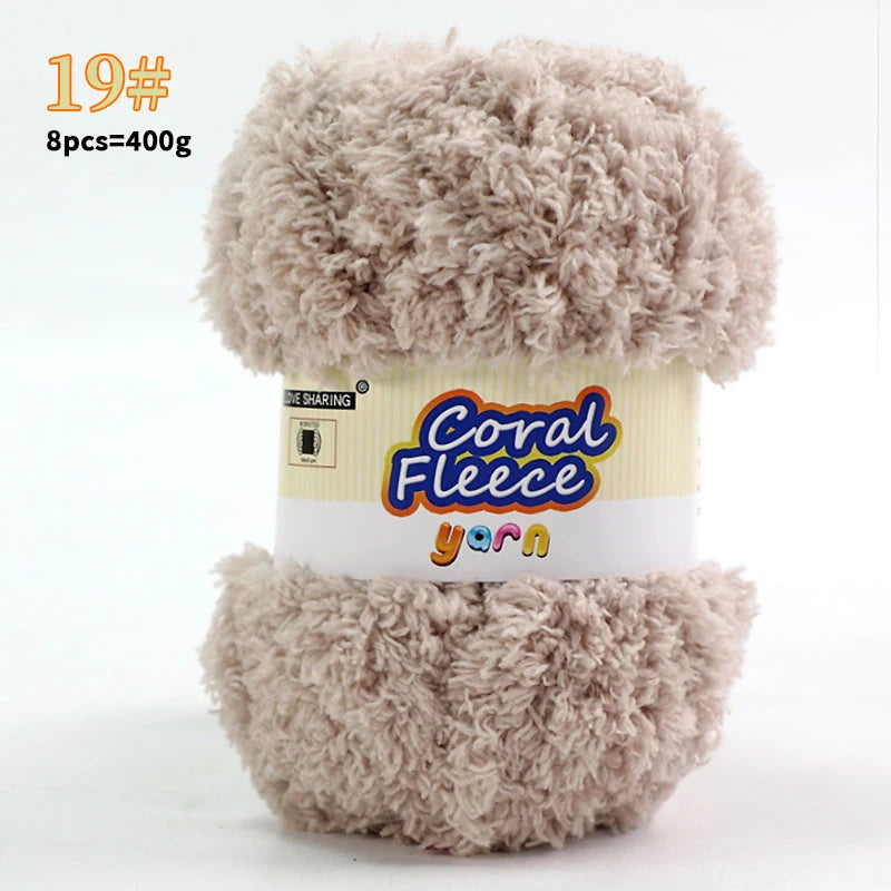 Soft Coral Yarn – Fluffy, Skin-Friendly Knitting Yarn for Sweaters, Scarves & DIY Winter Wearables