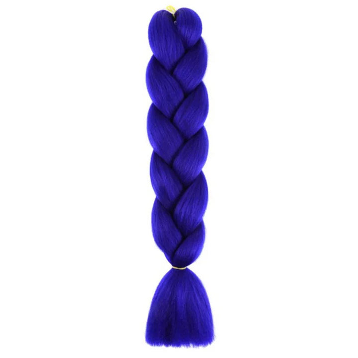 24 Inch Synthetic Jumbo Braiding Hair – Yaki Straight Box Braid Extensions for Dreadlocks & Twists