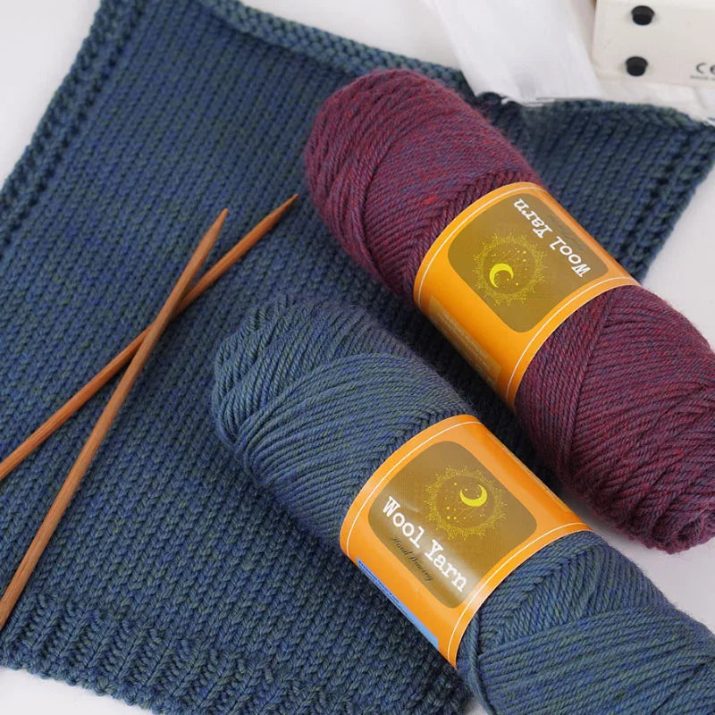 500g Colorful Alpaca Yarn – Thick Knitting Yarn for Sweaters, Coats, Scarves, Hats & Winter DIY Crafts