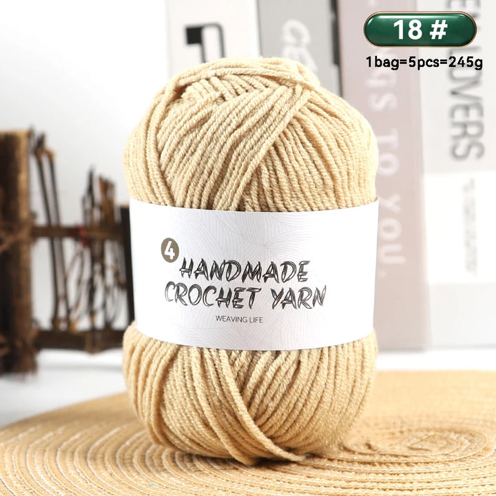 High-Quality 4-Ply Acrylic Yarn – Soft & Lightweight Knitting Yarn for Sweaters, Scarves, Coats, Gloves & DIY Crafts
