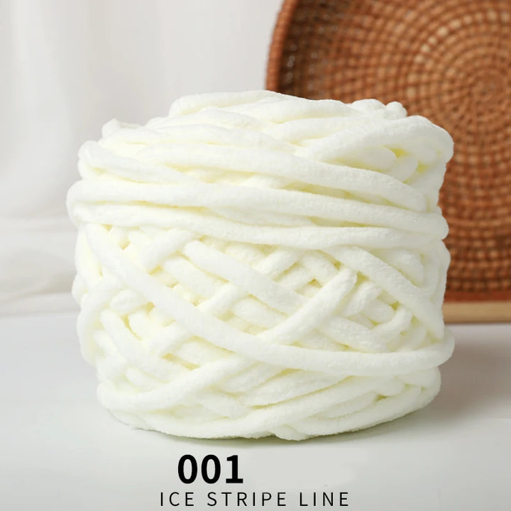 3pcs Ice-Striped Soft Thick Yarn – Handcrafted Yarn for Scarves, Hats, Slippers & DIY Projects
