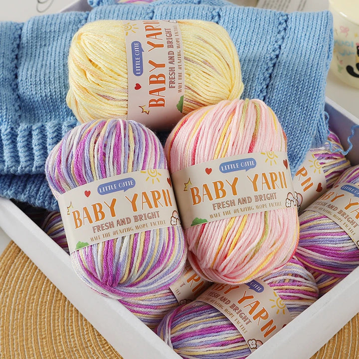Soft Wool Blended 6-Strand Yarn – Skin-Friendly Knitting Yarn for Sweaters & Crafts