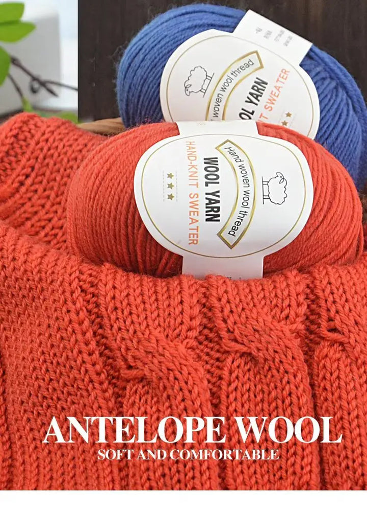 500g 2112 Medium-Fine Wool Yarn – Soft DIY Knitting Yarn for Sweaters, Jackets, Scarves, Hats & Handmade Crafts (10pcs Bag)