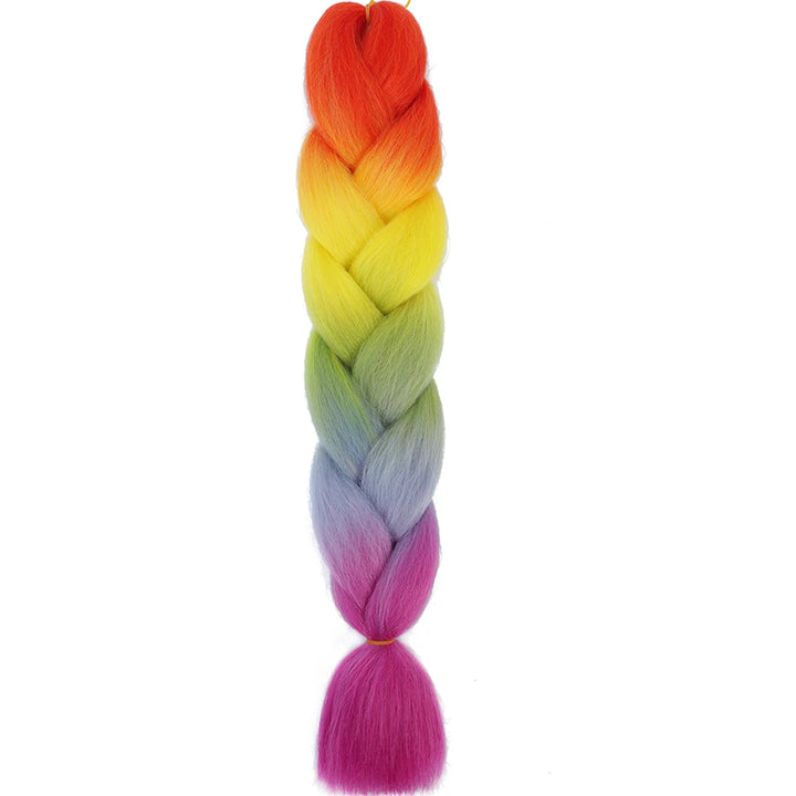 24 Inch Jumbo Braids Extensions – Synthetic Afro Ombre Kanekalon Braiding Hair for Children 22