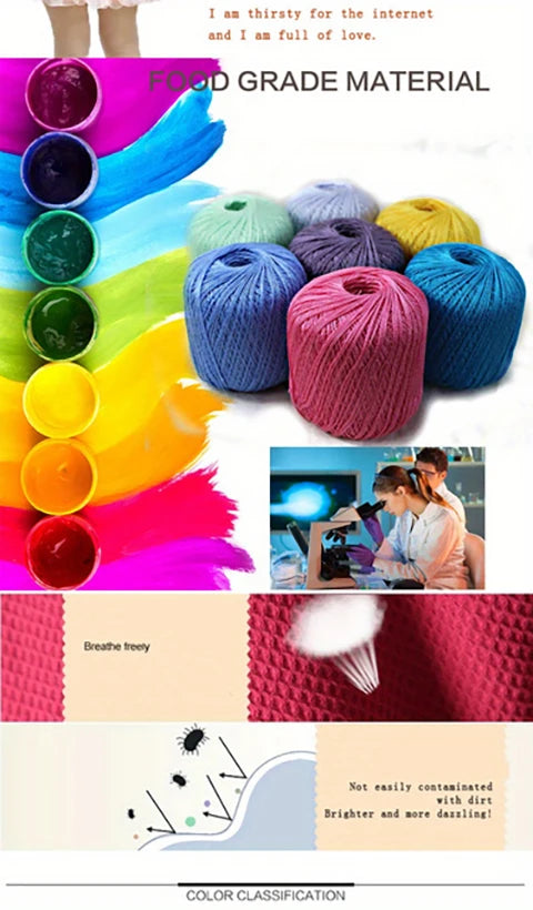 200g No. 8 Pearl Lace Yarn (4 Skeins) – Fine Crochet & Knitting Yarn for Shawls, Summer Sweaters, Scarves & Hats