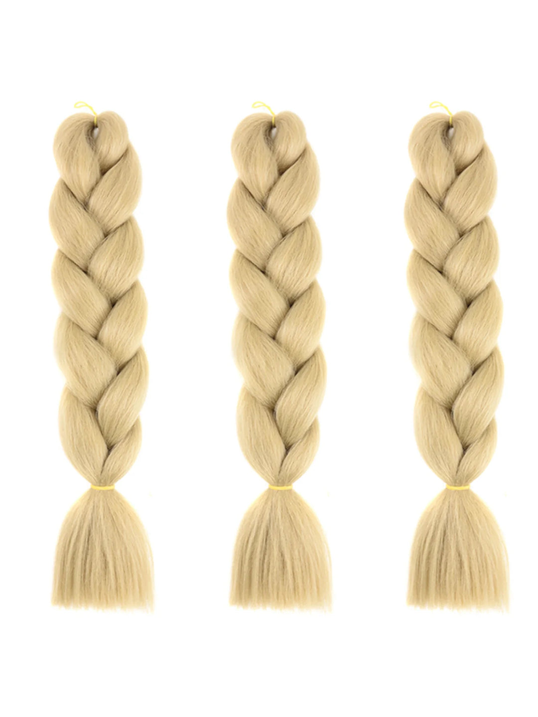 3 Packs 24 Inch Rainbow Braiding Hair Extensions – Ombre Synthetic Jumbo Braid Hair for Crochet Braids (Rose Red)