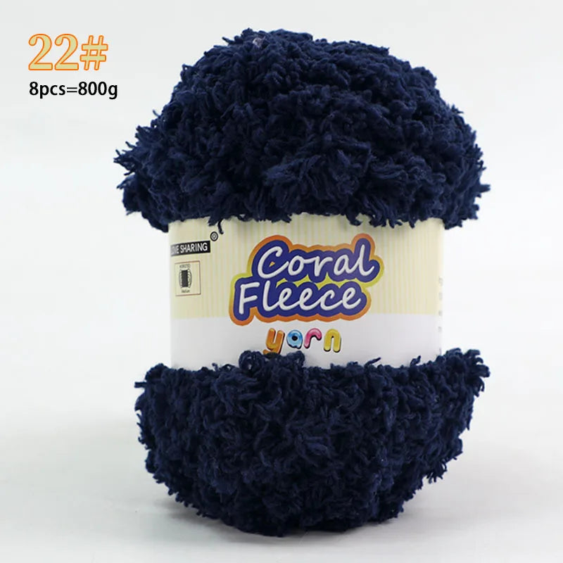 Soft Coral Yarn – Fluffy, Skin-Friendly Knitting Yarn for Sweaters, Scarves & DIY Winter Wearables