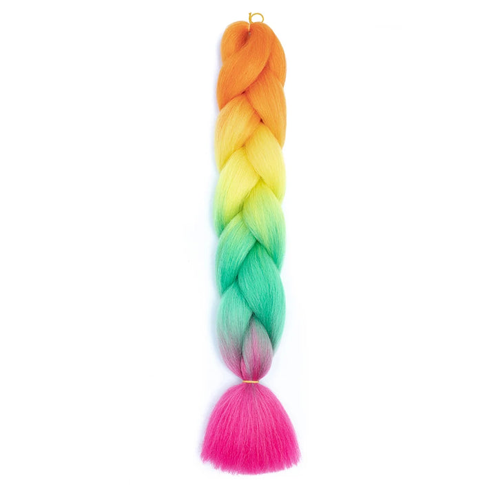 24 Inch Jumbo Braids Extensions – Synthetic Afro Ombre Kanekalon Hair for Children