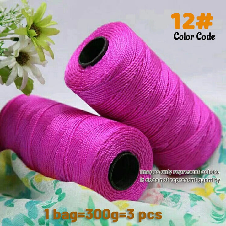 300g Summer Crochet Yarn – Handmade DIY Yarn for Hats, Bags & Home Accessories (3 Pieces/Pack)