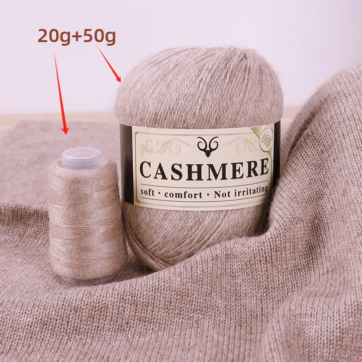 Cashmere Yarn for Hand Knitting – Soft Luxury Yarn for Sweaters, Woolen Garments & Handmade Crafts