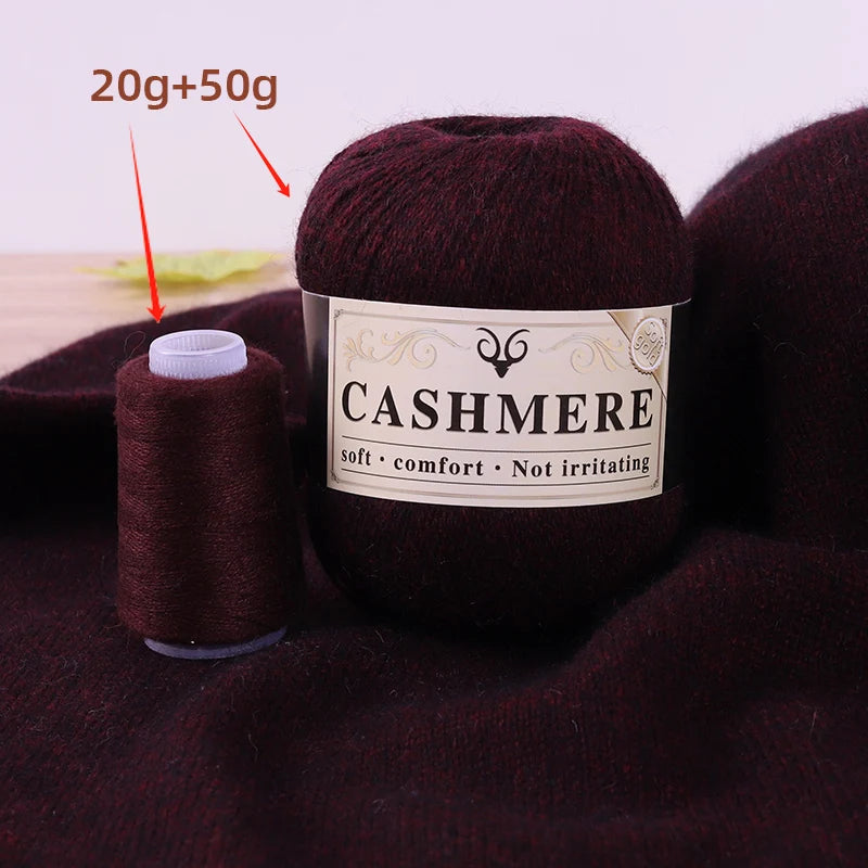 Cashmere Yarn for Hand Knitting – Soft Luxury Yarn for Sweaters, Woolen Garments & Handmade Crafts