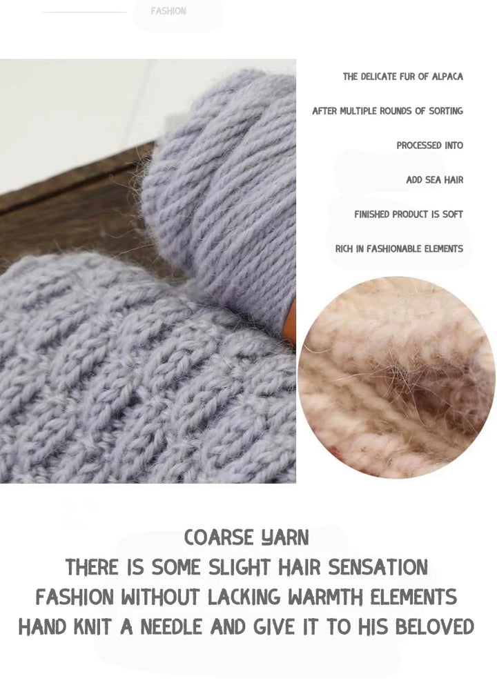 300g Colorful Mohair Alpaca Yarn – Soft Knitting Yarn for Sweaters, Scarves, Hats & DIY Crafts