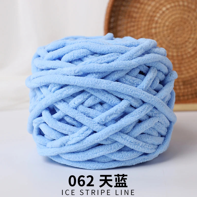 3pcs Ice-Striped Soft Thick Yarn – Handcrafted Yarn for Scarves, Hats, Slippers & DIY Projects