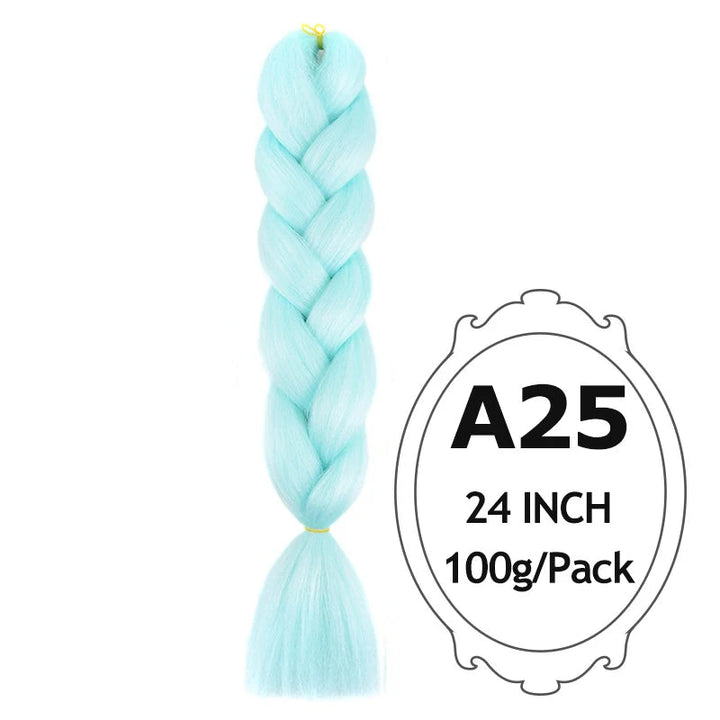 Synthetic Braiding Hair Extensions – Ombre Jumbo Braid Hair for Women, Wholesale DIY Hairstyle (Pink, Purple, Yellow)