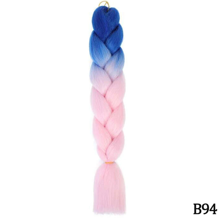 24” Synthetic Yaki Braids – Kanekalon Ombre Jumbo Braiding Hair Extensions 22