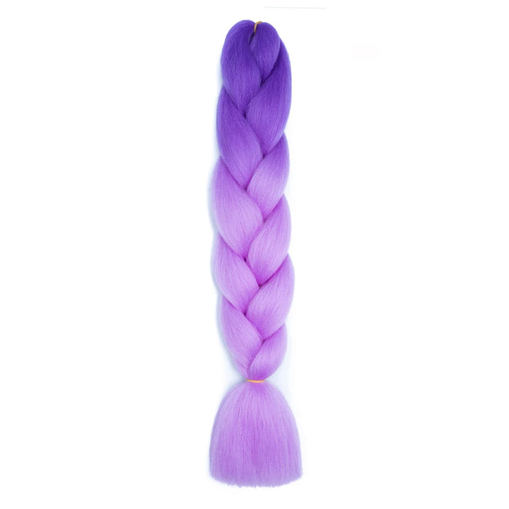 24 Inch Jumbo Braids Extensions – Synthetic Afro Ombre Kanekalon Hair for Children