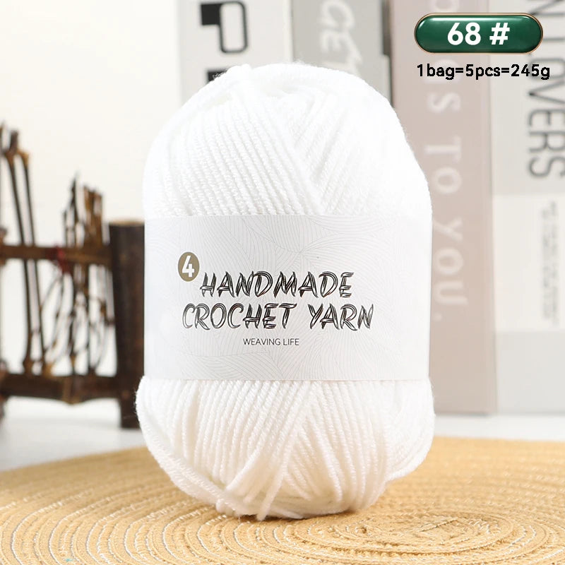 High-Quality 4-Ply Acrylic Yarn – Soft & Lightweight Knitting Yarn for Sweaters, Scarves, Coats, Gloves & DIY Crafts
