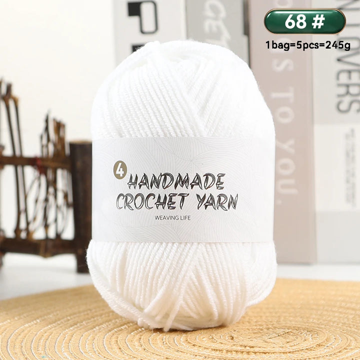 High-Quality 4-Ply Acrylic Yarn – Soft & Lightweight Knitting Yarn for Sweaters, Scarves, Coats, Gloves & DIY Crafts