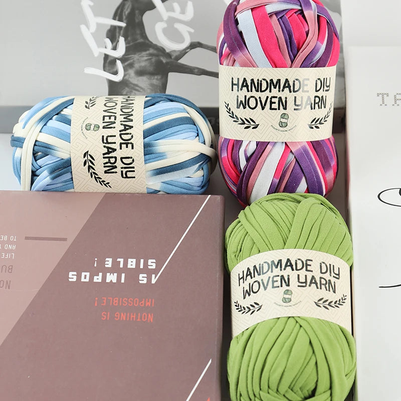 High-Quality Polyester Fabric Yarn – High-Elastic Yarn for Bags, Slippers & DIY Handmade Crafts