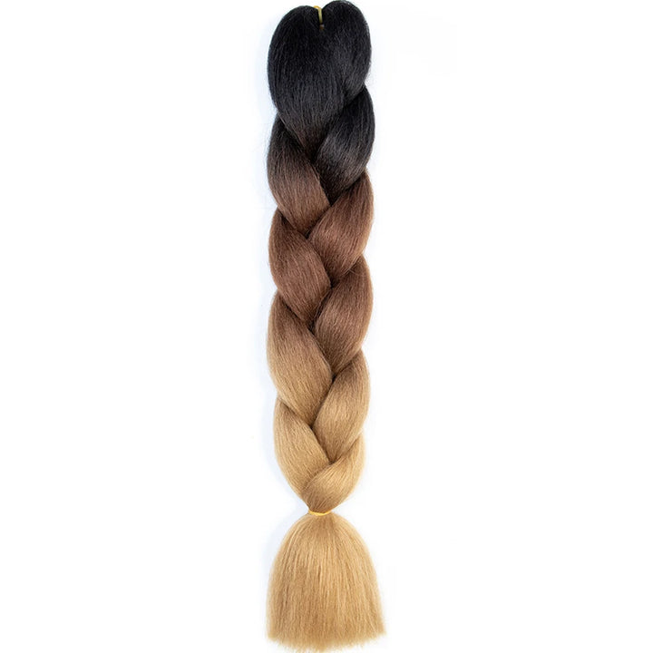 24 Inch Jumbo Box Braids Extensions – Synthetic Braiding Hair for Children (Pink, Purple, Yellow, Gray)