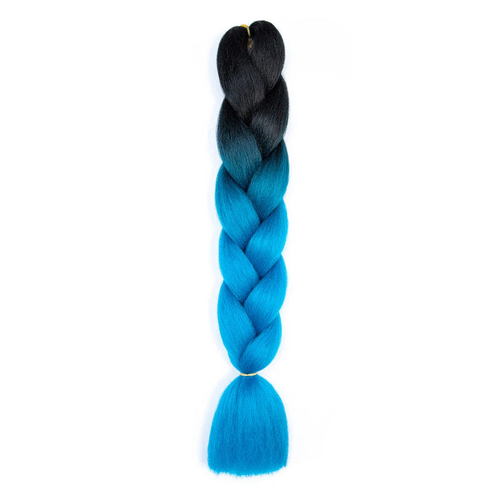 24 Inch Jumbo Braids Extensions – Synthetic Afro Ombre Kanekalon Hair for Children