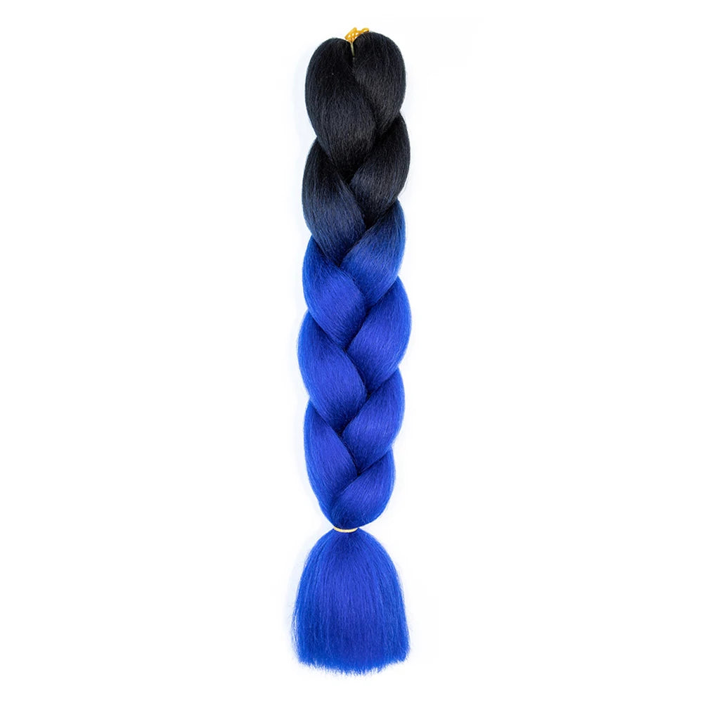 24 Inch Jumbo Braids Extensions – Synthetic Afro Ombre Kanekalon Hair for Children