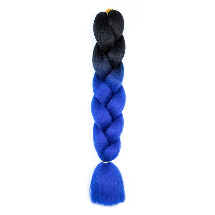 24 Inch Jumbo Braids Extensions – Synthetic Afro Ombre Kanekalon Hair for Children